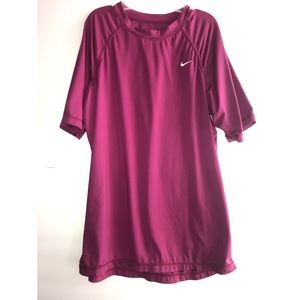 Nike athletic shirt pink size large
